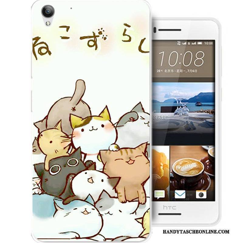 Hülle Htc Desire 728 Karikatur Anti-sturz Schwarz, Case Htc Desire 728 Schutz Handyhüllen