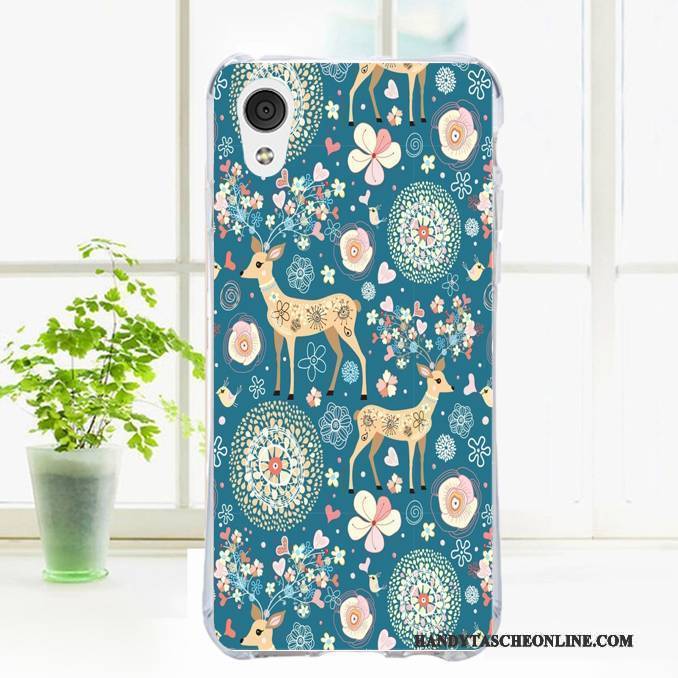 Hülle Htc Desire 728 Taschen Frucht Weiß, Case Htc Desire 728 Blumen Handyhüllen Wind