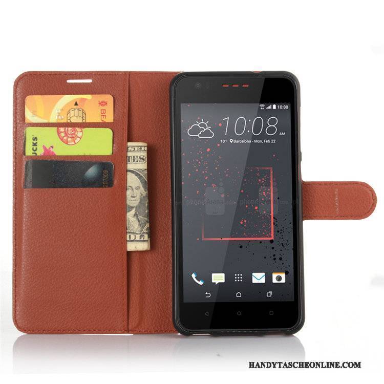 Hülle Htc Desire 825 Geldbörse Rot Handyhüllen, Case Htc Desire 825 Schutz Karte