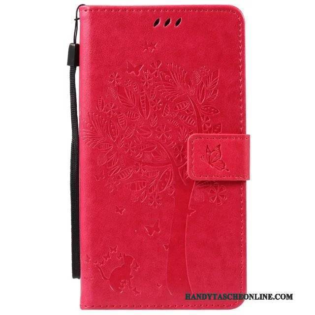 Hülle Htc Desire 825 Schutz Handyhüllen Rot, Case Htc Desire 825 Karikatur Anti-sturz Pulver