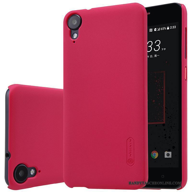 Hülle Htc Desire 825 Schutz Handyhüllen Weiß, Case Htc Desire 825 Rutschfest Nubuck