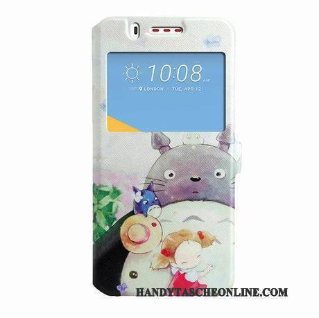 Hülle Htc Desire 825 Schutz Windows Trend, Case Htc Desire 825 Lederhülle Handyhüllen Schwarz