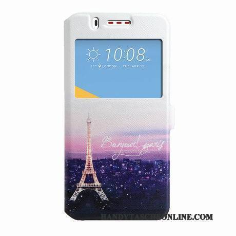 Hülle Htc Desire 825 Schutz Windows Trend, Case Htc Desire 825 Lederhülle Handyhüllen Schwarz