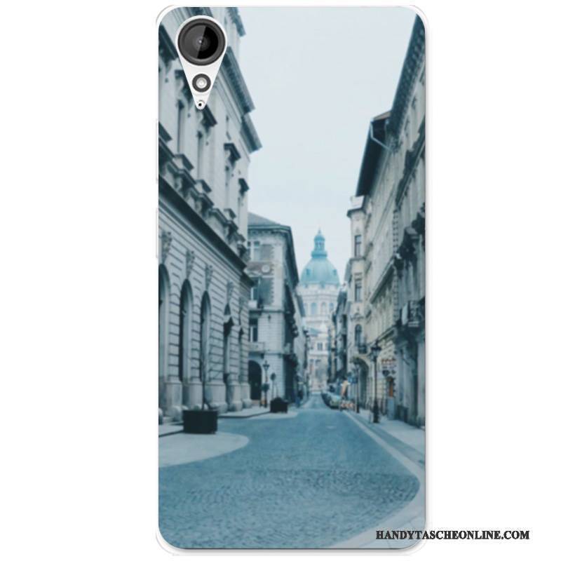 Hülle Htc Desire 825 Taschen Handyhüllen Pulver, Case Htc Desire 825 Karikatur Kunst Anti-sturz