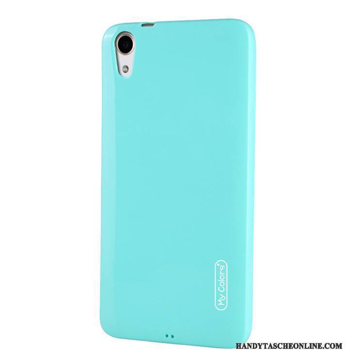 Hülle Htc Desire 825 Weiche Einfarbig Handyhüllen, Case Htc Desire 825 Schutz Blau Anti-sturz