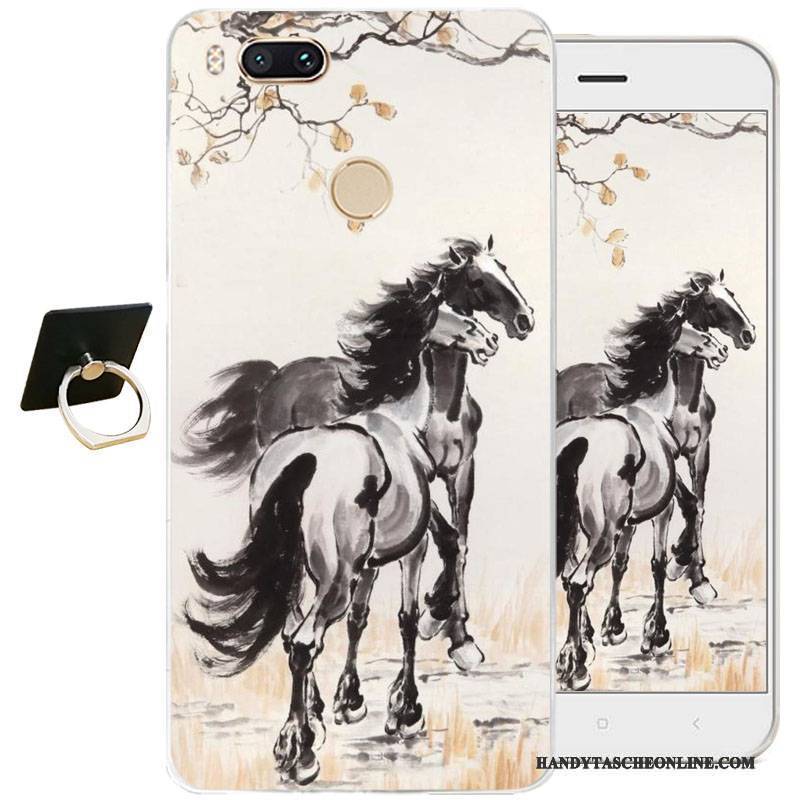 Hülle Htc Desire 825 Weiche Weiß Chinesische Art, Case Htc Desire 825 Taschen Handyhüllen Transparent