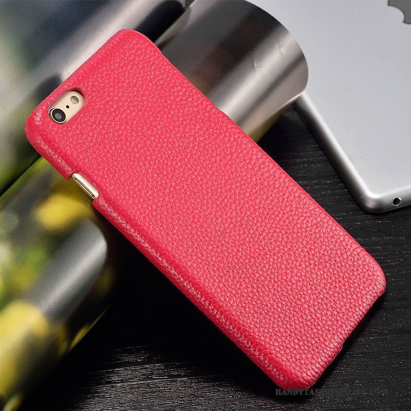 Hülle Htc One A9 Lederhülle Hintere Abdeckung Anti-sturz, Case Htc One A9 Leder Rot Einfach