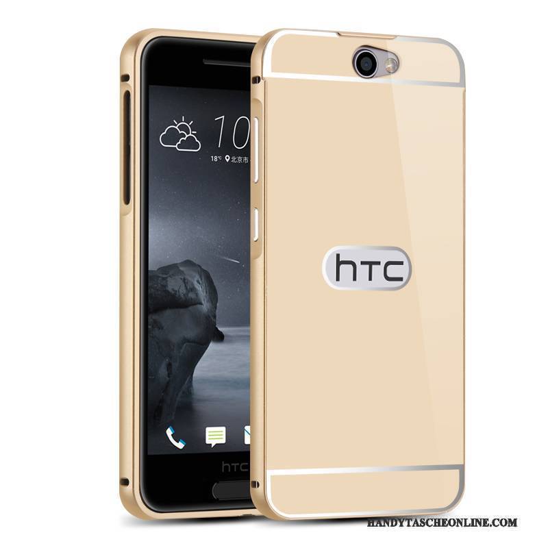 Hülle Htc One A9 Metall Handyhüllen Hintere Abdeckung, Case Htc One A9 Schutz Grenze Rosa