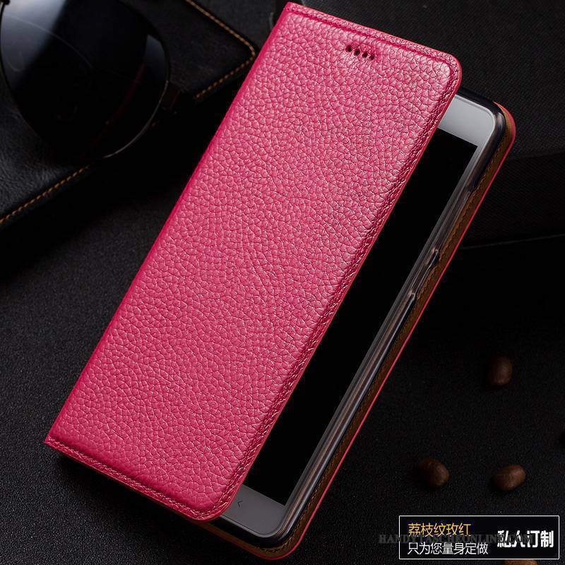 Hülle Htc One A9 Schutz Blau Litchi, Case Htc One A9 Leder Handyhüllen Anti-sturz