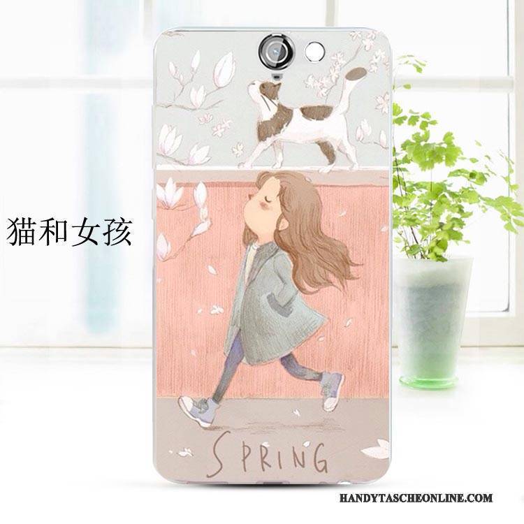 Hülle Htc One A9 Weiche Handyhüllen Rosa, Case Htc One A9 Silikon Anti-sturz