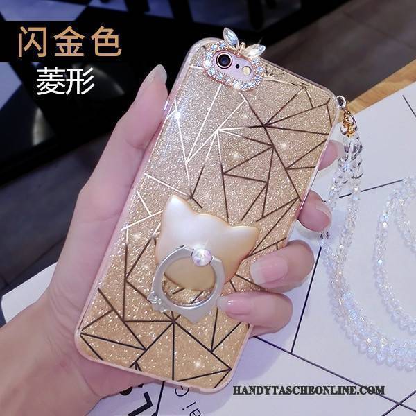 Hülle Htc One A9s Strass Gold Treibsand, Case Htc One A9s Schutz Ring Hängende Verzierungen