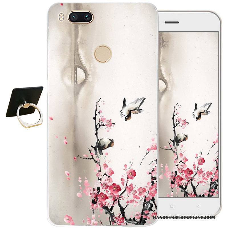 Hülle Htc One A9s Weiche Weiß Chinesische Art, Case Htc One A9s Taschen Handyhüllen Transparent