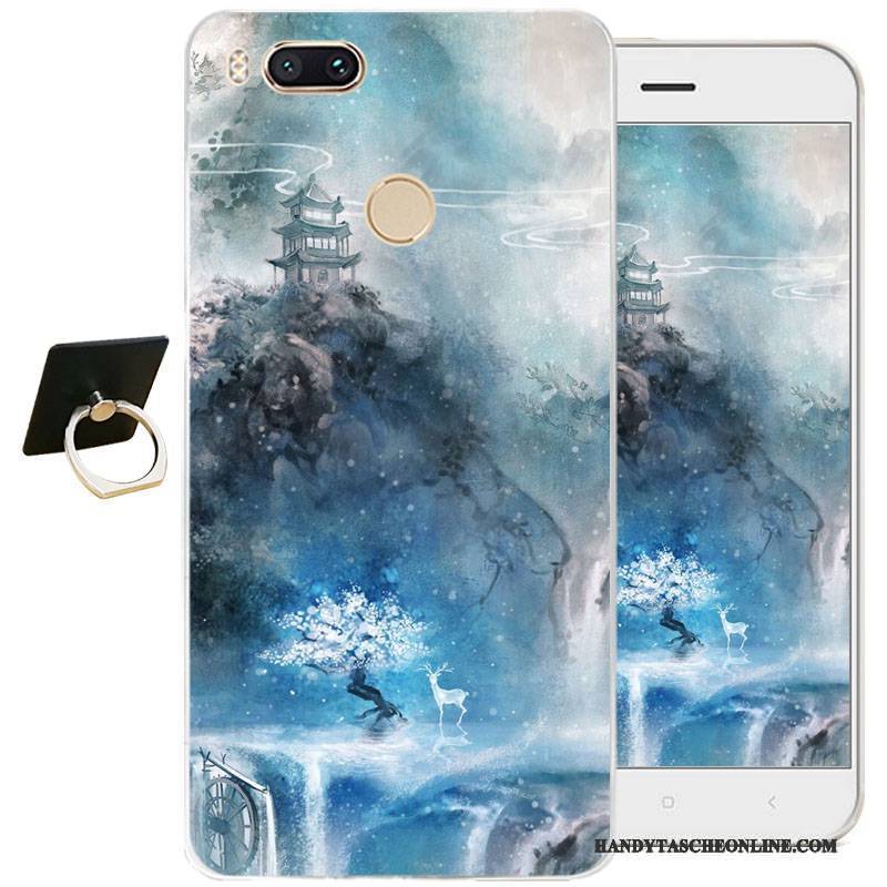 Hülle Htc One A9s Weiche Weiß Chinesische Art, Case Htc One A9s Taschen Handyhüllen Transparent