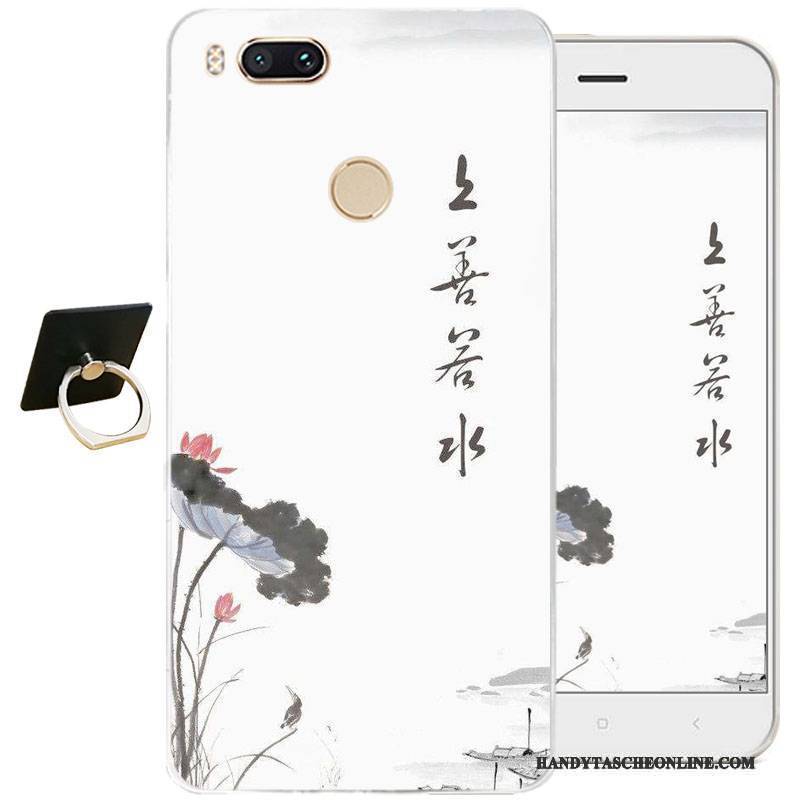 Hülle Htc One A9s Weiche Weiß Chinesische Art, Case Htc One A9s Taschen Handyhüllen Transparent