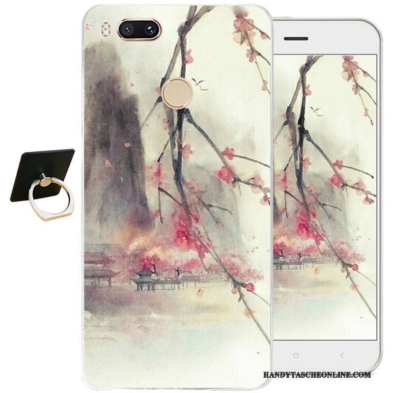 Hülle Htc One A9s Weiche Weiß Chinesische Art, Case Htc One A9s Taschen Handyhüllen Transparent