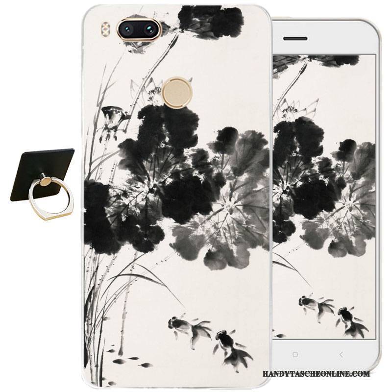 Hülle Htc One A9s Weiche Weiß Chinesische Art, Case Htc One A9s Taschen Handyhüllen Transparent