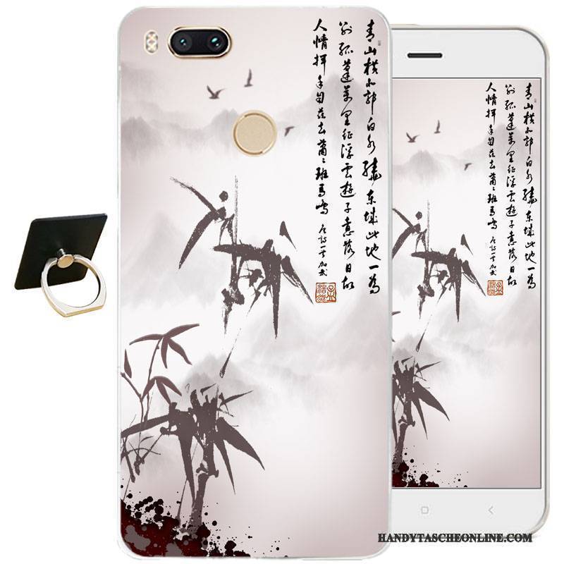 Hülle Htc One A9s Weiche Weiß Chinesische Art, Case Htc One A9s Taschen Handyhüllen Transparent