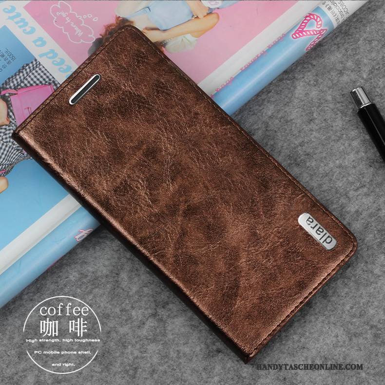 Hülle Htc One M8 Lederhülle Dunkelblau Handyhüllen, Case Htc One M8 Schutz