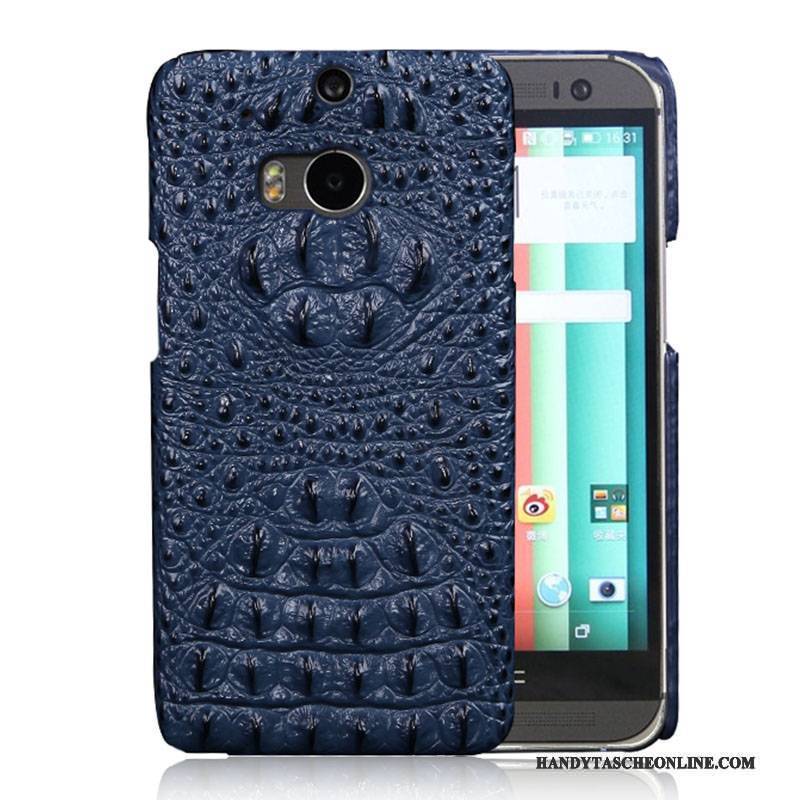 Hülle Htc One M8 Lederhülle Handyhüllen Anti-sturz, Case Htc One M8 Schutz Rot Lila