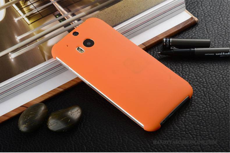 Hülle Htc One M8 Schutz Handyhüllen Orange, Case Htc One M8