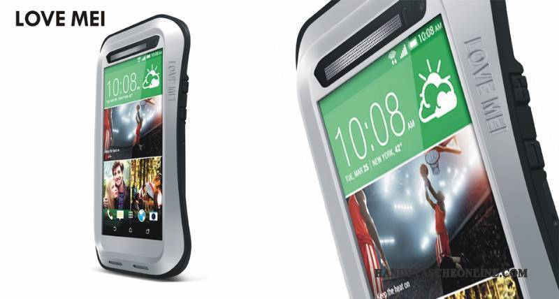 Hülle Htc One M8 Schutz Nubuck Anti-sturz, Case Htc One M8 Taschen Drei Verteidigungen Schwarz