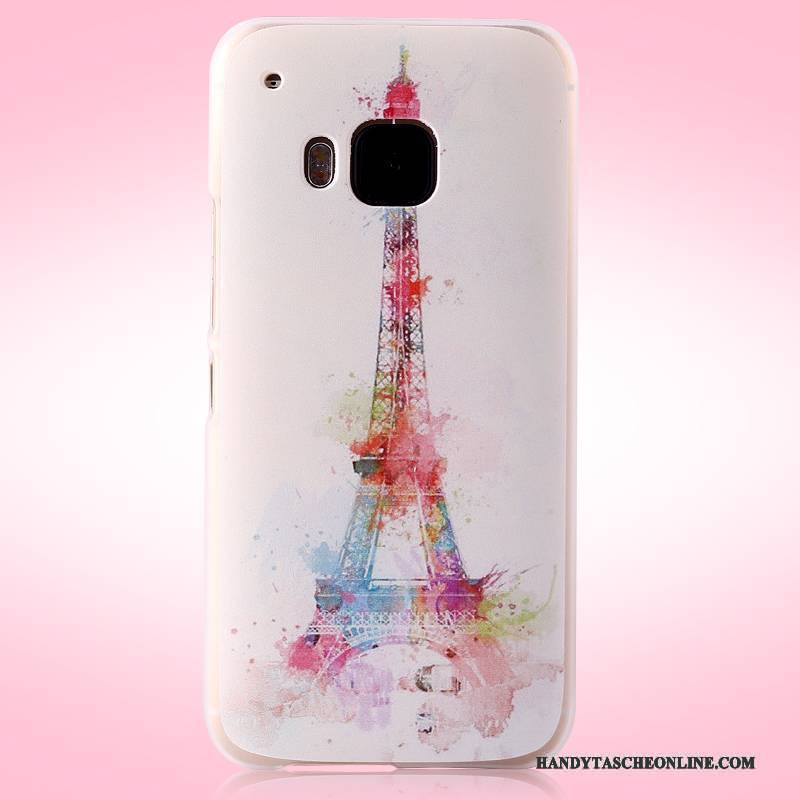 Hülle Htc One M9 Gemalt Lila Trend, Case Htc One M9 Schutz Nubuck Schwer