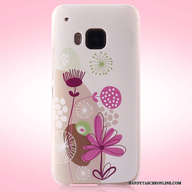 Hülle Htc One M9 Gemalt Lila Trend, Case Htc One M9 Schutz Nubuck Schwer