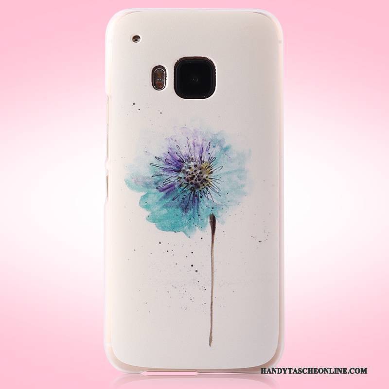 Hülle Htc One M9 Gemalt Lila Trend, Case Htc One M9 Schutz Nubuck Schwer