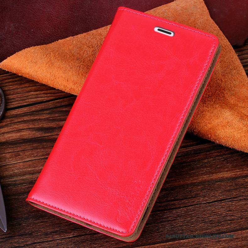 Hülle Htc One M9 Lederhülle Orange Handyhüllen, Case Htc One M9 Schutz