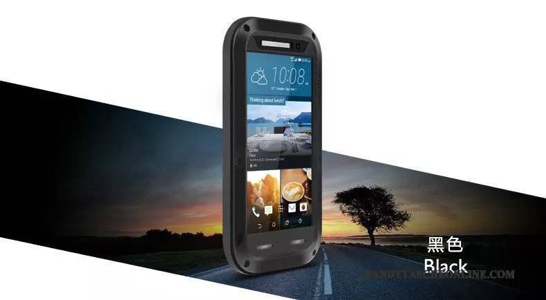 Hülle Htc One M9 Silikon Handyhüllen Anti-sturz, Case Htc One M9 Schutz Schwarz Wasserdicht