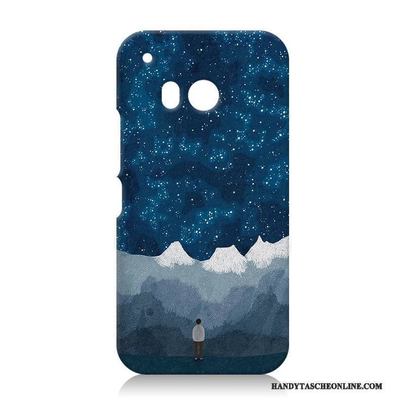 Hülle Htc One M9 Silikon Schwer Handyhüllen, Case Htc One M9 Karikatur Schwarz Lila