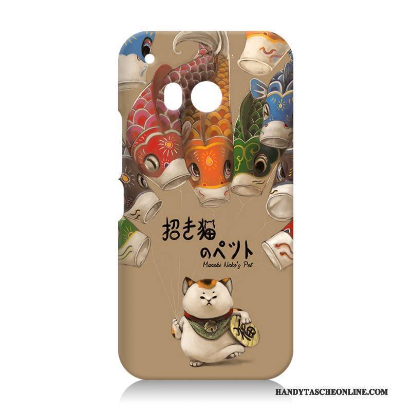 Hülle Htc One M9 Silikon Schwer Handyhüllen, Case Htc One M9 Karikatur Schwarz Lila