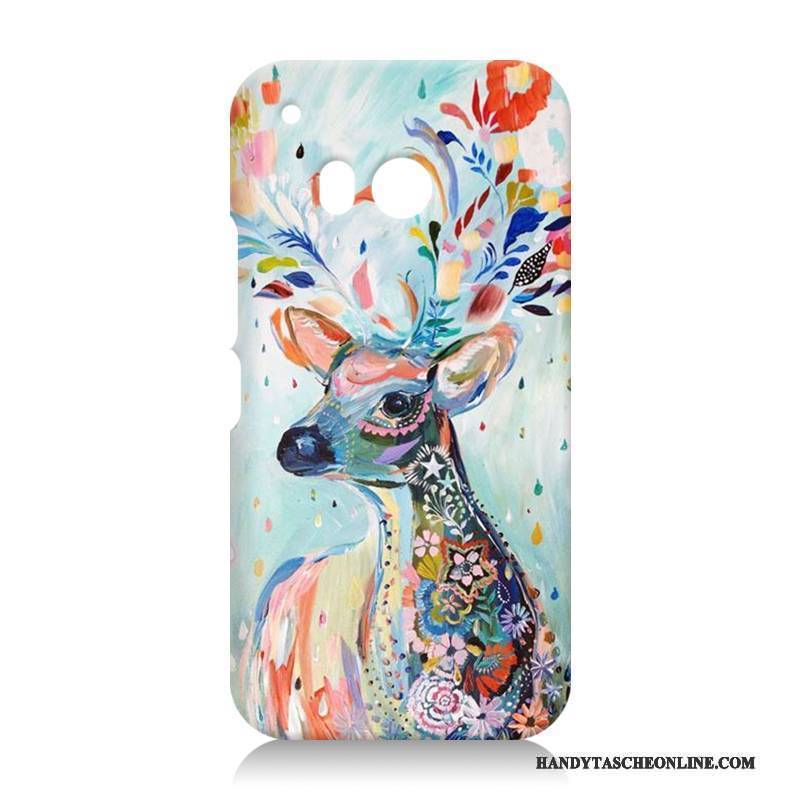 Hülle Htc One M9 Silikon Schwer Handyhüllen, Case Htc One M9 Karikatur Schwarz Lila