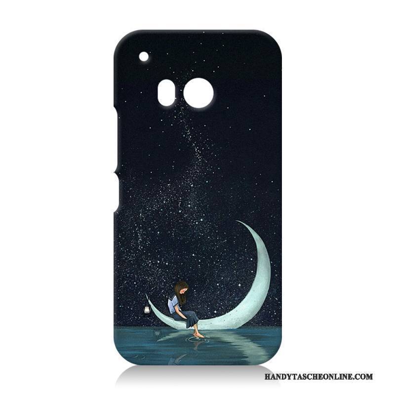 Hülle Htc One M9 Silikon Schwer Handyhüllen, Case Htc One M9 Karikatur Schwarz Lila