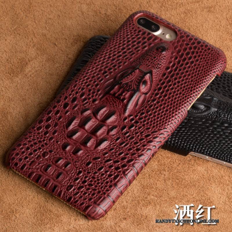 Hülle Htc U Play Leder Anti-sturz Hintere Abdeckung, Case Htc U Play Schutz Rot Handyhüllen