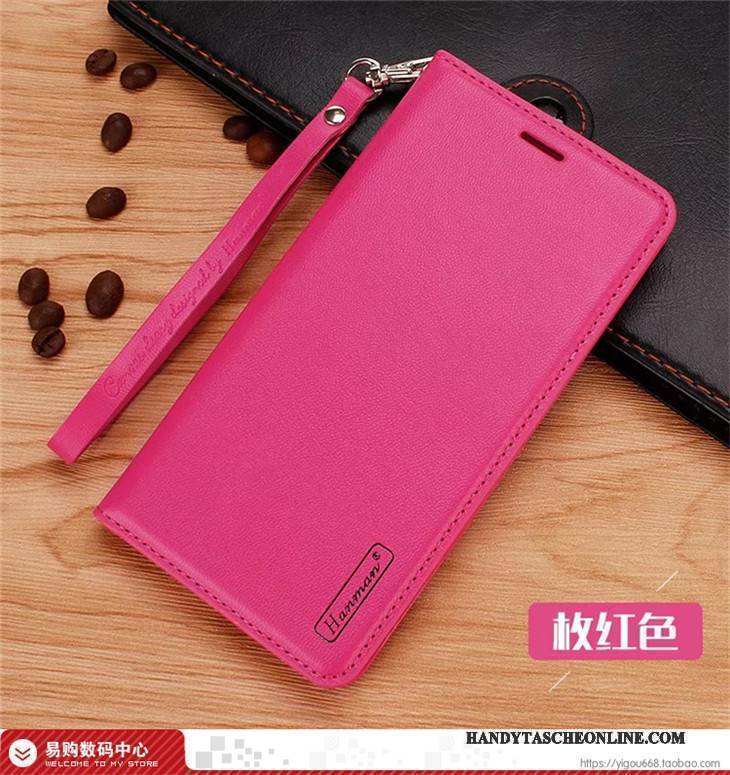 Hülle Htc U Play Leder Handyhüllen Lila, Case Htc U Play Lederhülle