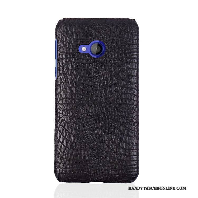 Hülle Htc U Play Schutz Schwer Krokodilmuster, Case Htc U Play Schwarz Handyhüllen