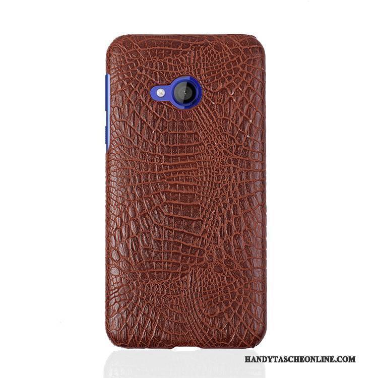 Hülle Htc U Play Schutz Schwer Krokodilmuster, Case Htc U Play Schwarz Handyhüllen