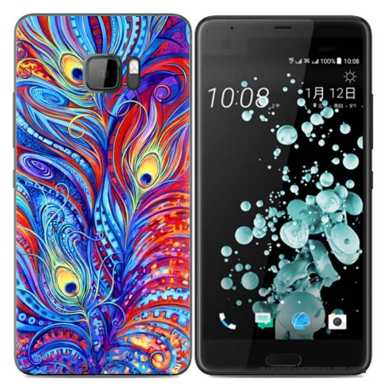 Hülle Htc U Ultra Silikon Schwarz Handyhüllen, Case Htc U Ultra Weiche Trend