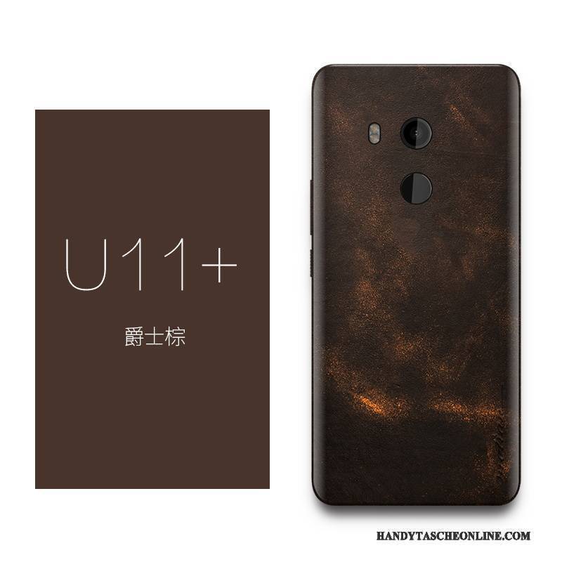 Hülle Htc U11+ Kreativ Handyhüllen Schlank, Case Htc U11+ Leder Rot