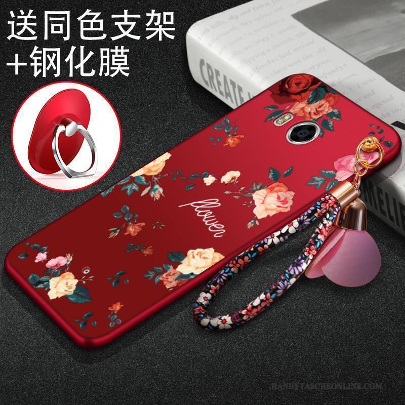 Hülle Htc U11 Kreativ Trend Handyhüllen, Case Htc U11 Taschen Rot Anti-sturz