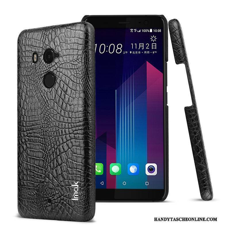 Hülle Htc U11 Leder Grün Anti-sturz, Case Htc U11 Schutz Krokodilmuster