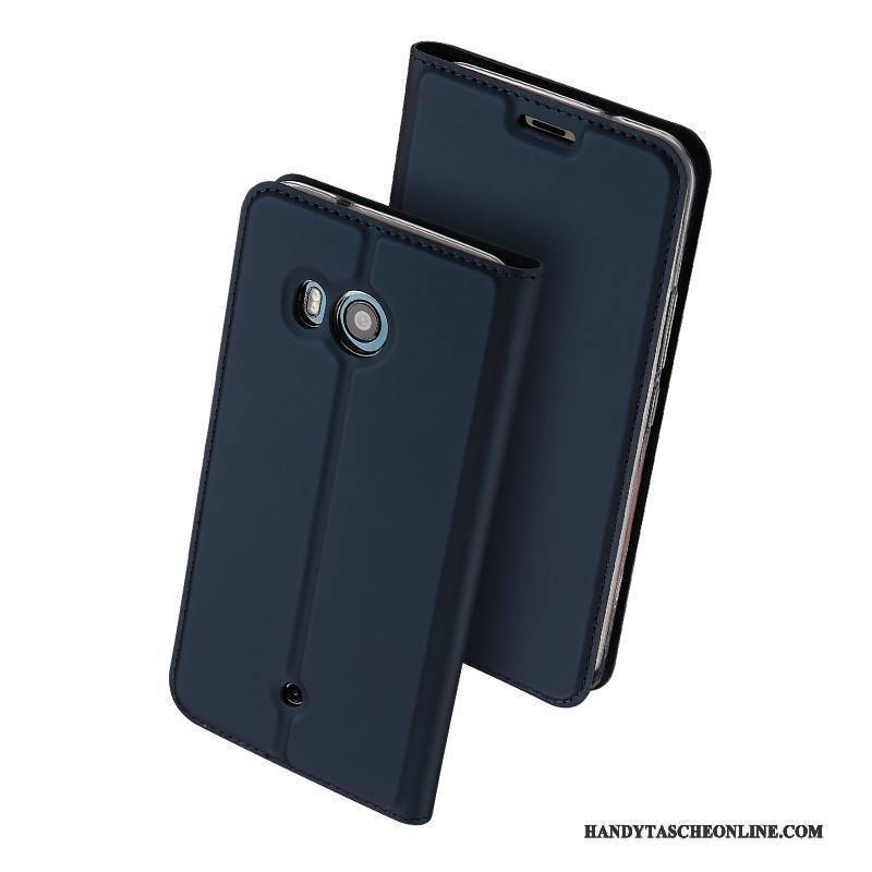 Hülle Htc U11+ Lederhülle Leicht Anti-sturz, Case Htc U11+ Folio Business Karte