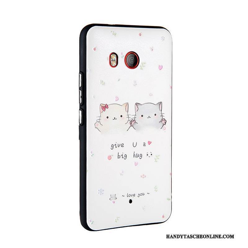 Hülle Htc U11 Prägung Hellblau Handyhüllen, Case Htc U11 Karikatur Business