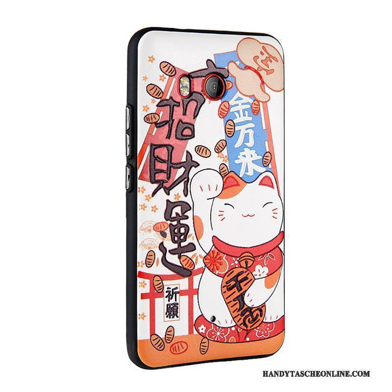 Hülle Htc U11 Prägung Hellblau Handyhüllen, Case Htc U11 Karikatur Business