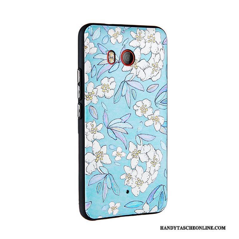 Hülle Htc U11 Prägung Hellblau Handyhüllen, Case Htc U11 Karikatur Business