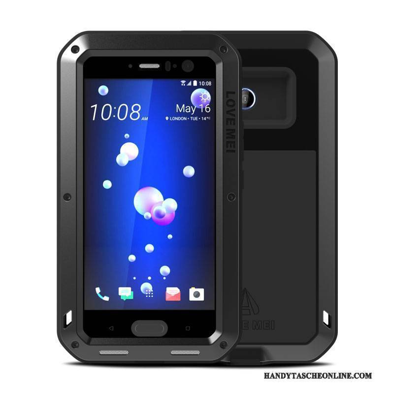 Hülle Htc U11 Schutz Anti-sturz Gelb, Case Htc U11 Taschen Kratzfest Drei Verteidigungen