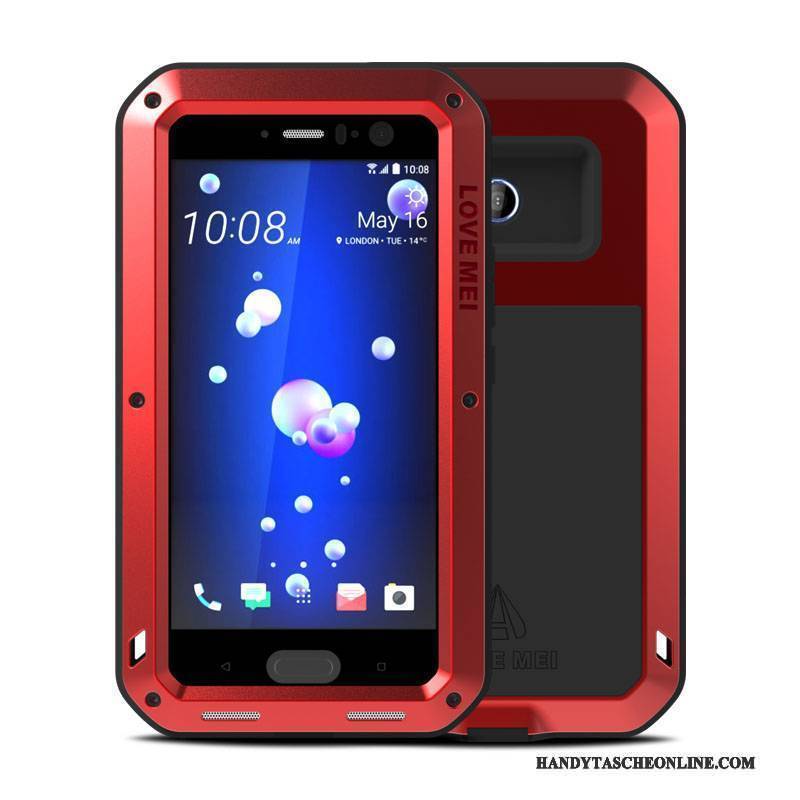 Hülle Htc U11 Schutz Anti-sturz Gelb, Case Htc U11 Taschen Kratzfest Drei Verteidigungen