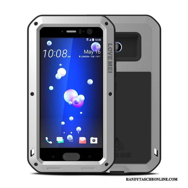 Hülle Htc U11 Schutz Anti-sturz Gelb, Case Htc U11 Taschen Kratzfest Drei Verteidigungen