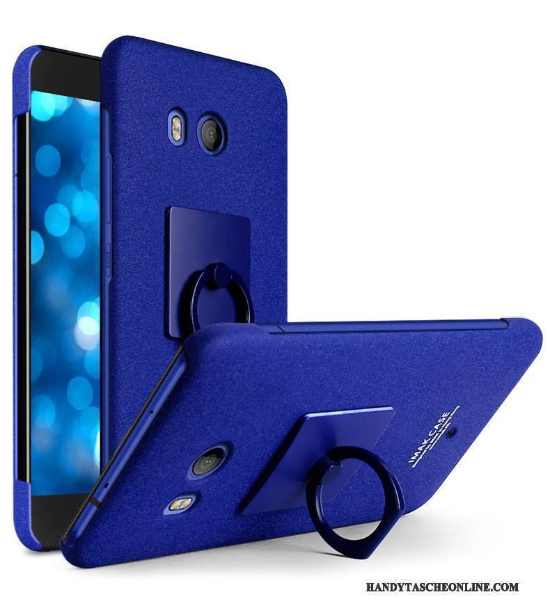 Hülle Htc U11 Schutz Handyhüllen Nubuck, Case Htc U11 Blau Ring